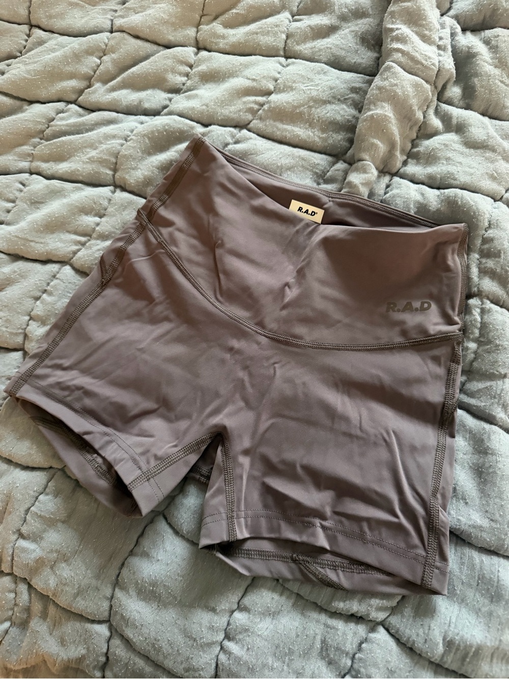R.A.D High-Waist Athletic Shorts - Taupe